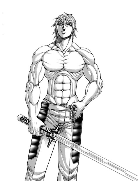 Joseph Gustav Newton Terra Formars, Eden, Humanoid Sketch, Anime, Art