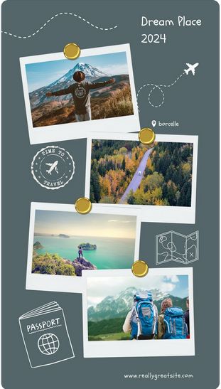 Green Organic Travel Mood board Instagram Story Free Canva Template Travel Mood Board, Travel Mood, Top Places To Travel, Create Your Story, Branding Template, Travel Instagram, Instagram Story Template, Story Template, Visual Content