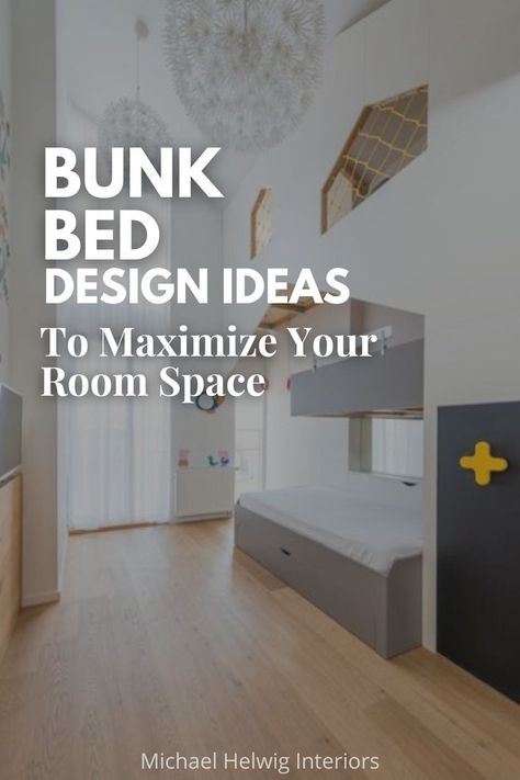 Bunk Bed Design Ideas to Maximize Your Room Space Bunk Bed Designs Small Bedrooms, Small Bedroom Bunk Bed, Bunk Beds Small Room, Bunk Bed Ideas, Beds For Small Rooms, Bed Design Ideas, Bunk Bed Designs, Shared Bedroom, Small Bedroom Designs