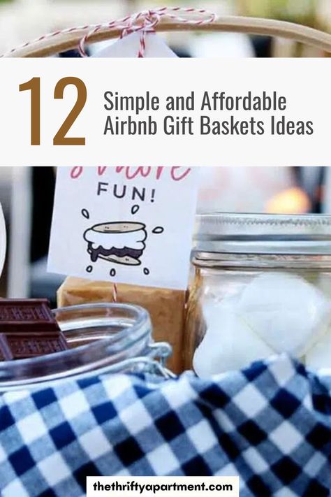 An Airbnb welcome basket is a unique and thoughtful way to welcome guests and make them feel extra special. A gift basket is a welcomed surprise that can make a lasting impact on a guest’s stay. It’s a small gesture that can help to promote your Airbnb brand, establish lasting relationships with guests, and create lasting memories of your vacation rental. Weekend Getaway Gift Basket Ideas, Staycation Gift Basket, Cabin Welcome Basket, Cabin Gift Basket, Lake House Gift Basket Ideas, Airbnb Welcome Gift, Airbnb Welcome Basket Ideas, Airbnb Gift Basket Ideas, House Guest Basket