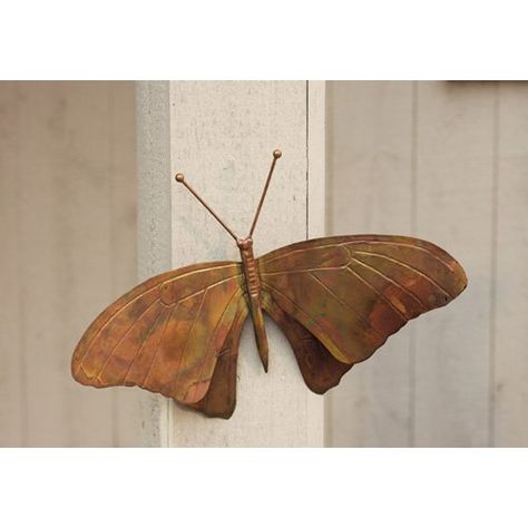 Have to have it. Ancient Graffiti Butterfly Wall Sculpture - Torched Copper - $35.09 @hayneedle Copper Butterfly, Wall Sculpture, Butterfly Wall, Wall Décor, Wall Mount, Graffiti, Copper, Sculpture, For Sale