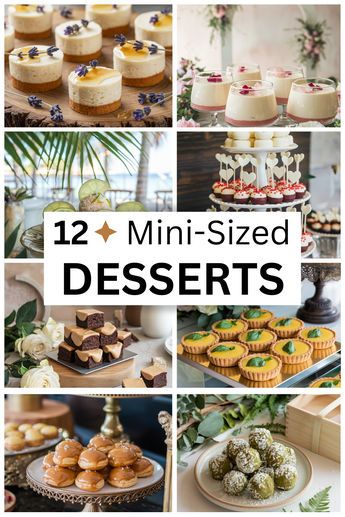 Mini Dessert Platter Ideas, Easy Engagement Party Desserts, Individual Dessert Ideas For Party, Beautiful Mini Desserts, Bridgerton Dessert Ideas, Individual Desserts For Wedding, Unique Party Desserts, Easy Single Serve Desserts For Party, Fancy Wedding Desserts