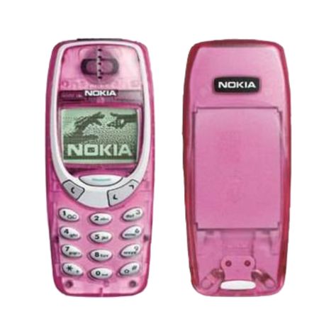 Nokia 3310 Aesthetic, Nokia Phone Aesthetic, 2000s Phone, Kawaii Inspiration, Nokia 3310, Y2k Phone, Pink Cover, Nokia Phone, Retro Gadgets