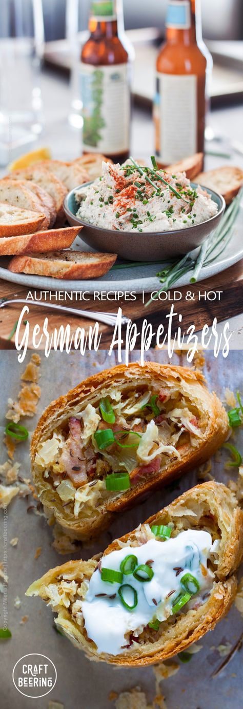 List of German appetizers along with links to recipes. From cold to hot - all of them easy work. #germanappetizers #germanrecipes #oktoberfestfood #oktoberfestparty #oktoberfestrecipes German Appetizers, German Meat, Easy German Recipes, German Food Authentic, Gluten Free Puff Pastry, Oktoberfest Food, Fall Appetizers, Oktoberfest Party, Meat Snacks