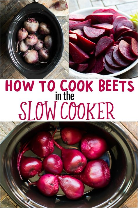 How to Make Beets in the Slow Cooker Slow Cooker Beets, How To Cook Beetroot, How To Make Beets, Salt Block Cooking, Magical Slow Cooker, Cooking Beets, The Magical Slow Cooker, Fresh Beets, Beet Recipes