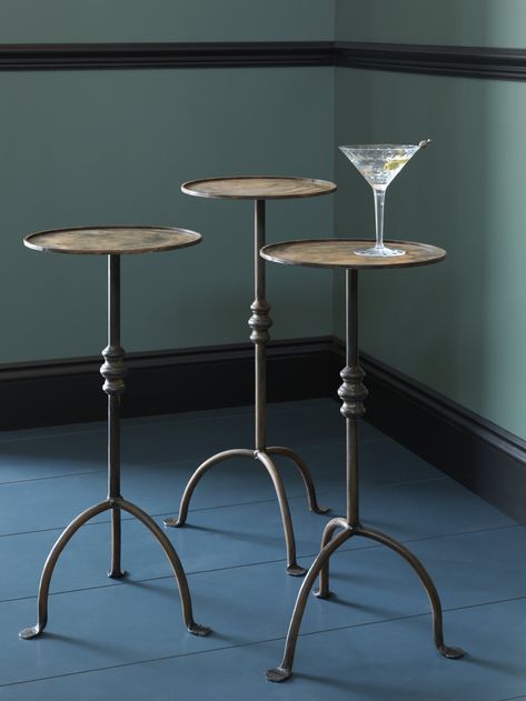 Zinc Table, Martini Table, Bronze Side Table, Ceramic Incense Holder, Tripod Table, Metal Side Table, Drink Table, Steel Furniture, Farmhouse Table