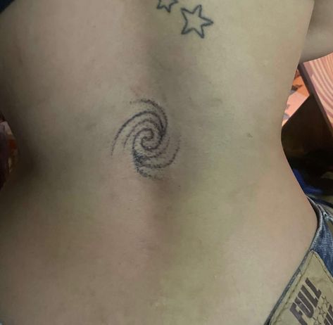 star tattoo, back tattoo, Swirl Tattoo Designs Spirals, Spiral Tattoo On Shoulder, Spiral Tattoo Placement, Spiral Back Tattoo, Unique Earthy Tattoos, Back Men Tattoo, Trampstamps Lower Backs, Swirl Tattoo Spirals, Spiral Tattoo Designs