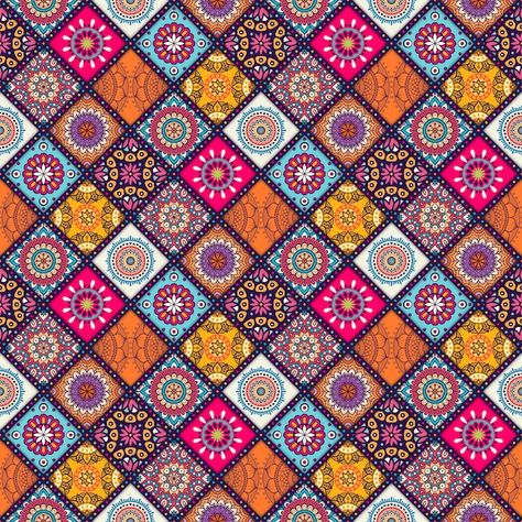 Diagonal background with mandalas Free V... | Free Vector #Freepik #freevector #background #pattern #flower #floral Mandala Art Pattern, India Pattern, African Pattern Design, Mandala Wallpaper, Fashion Design Books, Kitchen Wall Stickers, Print Design Art, Paisley Art, Textile Prints Design