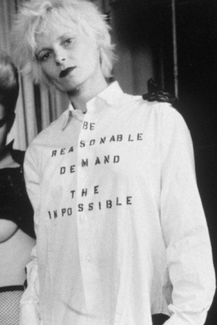 Vivienne Westwood Explains Punk Motivations (Vogue.com UK)http://www.youtube.com/watch?feature=player_embedded=j1-beoxg9Ok Vivienne Westwood Punk, Punks 70s, 70s Punk, Bouchra Jarrar, Angela Davis, Lauren Hutton, Tilda Swinton, Linda Evangelista, I'm With The Band