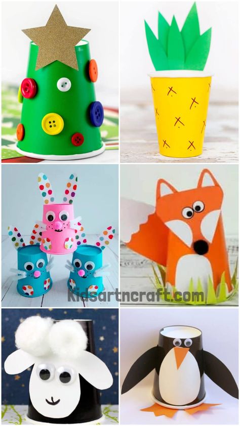 Paper Cup Crafts For Toddlers - Kids Art & Craft Vikram Thakor, Easter Church Decorations, Paper Cup Crafts, Art And Craft Paper, Peacock Crafts, Craft Easter, Crafts For Toddlers, Fox Crafts, Arts And Crafts For Teens