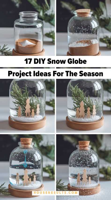 Elevate your holiday decor with charming DIY snow globe projects! 🎅❄️ Discover unique ideas and step-by-step instructions to make your own winter wonderland. Save this pin to keep your seasonal crafting on track! 🎄🌟 Snow Globe Wood Sign, Diy Snowglobe Ideas, Snow Globe Party, Diy Snow Globe Ideas, Christmas Snow Globe Craft, Diy Snowglobe, Christmas Snow Globes Diy, Unique Snow Globes, Homemade Snow Globes