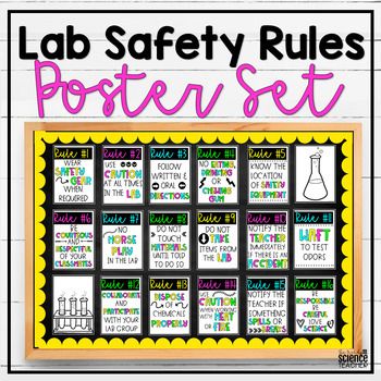 Cart ⋆ The Trendy Science Teacher Lab Safety Poster, Science Bulletin Board, Science Lab Safety, Lab Safety Rules, Lab Decorations, Science Lab Decorations, Easy Bulletin Boards, Successful Student, Science Bulletin Boards