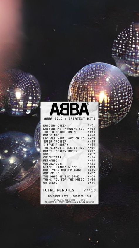 Abba Aesthetic Wallpaper Iphone, Abba Concert Aesthetic, Abba Wallpaper Iphone, Mamma Mia Wallpaper Iphone, Abba Lockscreen, Abba Aesthetic Wallpaper, Abba Birthday Party, Dancing Queen Wallpaper, Abba Playlist