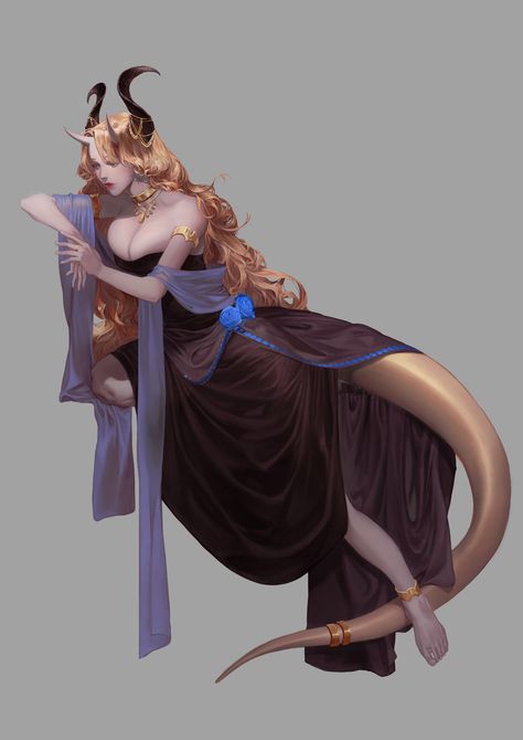 Dragon Women, Monster Girl Encyclopedia, Dragon Girl, Dungeons And Dragons Characters, Dnd Art, Female Character Design, Beautiful Fantasy Art, Fantasy Artwork, Character Portraits