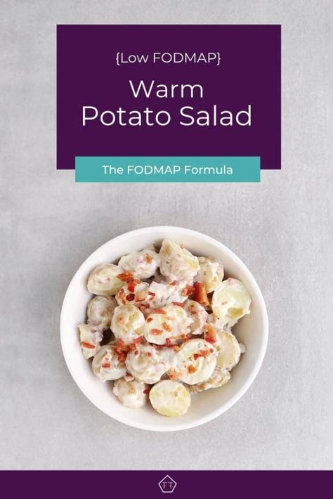 Side Dishes Party, Ibs Diet Recipes, Low Fodmap Appetizers, Easy Low Fodmap, Warm Potato Salad, Fodmap Lunch, Fodmap Friendly Recipes, Warm Potato Salads, Low Fodmap Diet Recipes