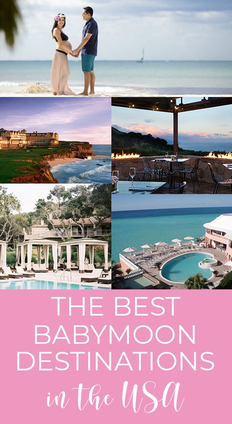 The Best Babymoon Destinations in the USA: All the safest places to babymoon that you don't need a passport for - JetsetChristina Beach Babymoon, Us Honeymoon Destinations, Christmas Vacation Destinations, Destination Wedding Itinerary, Girls Trip Destinations, Tropical Vacation Destinations, Germany Travel Destinations, Affordable Honeymoon, Thailand Travel Destinations