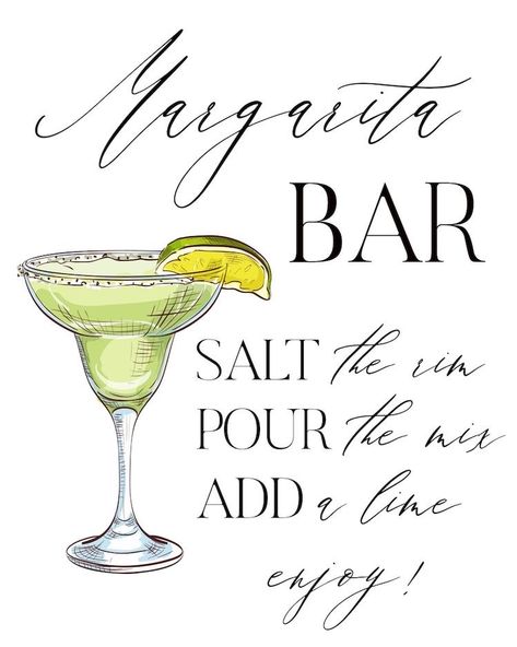 Marg Bar Party, Classy Margarita Party, Margarita Bar Set Up, Margarita Bar Ideas Parties, Margarita 21st Birthday Sign, Margs And Marriage, Make Your Own Margarita Bar, Build Your Own Margarita Bar, Margarita Display