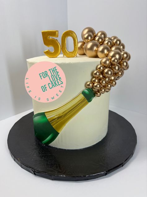 Champagne Bottle Cake, Espresso Cake Recipe, Birthday Cake For Papa, Modern Birthday Cakes, Espresso Cake, Friends Birthday Cake, Baking Techniques, Birthday Cake For Husband, Bottle Cake