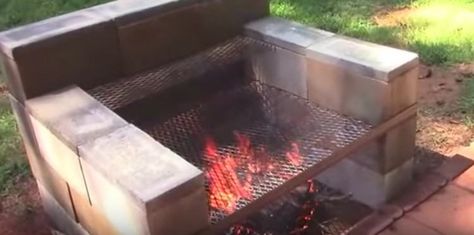 15 Fun and Fancy DIY Ways to Use Cinder Blocks | TipHero Cinder Block Barbeque Grill, Cinder Block Cooking Station, Diy Outdoor Grill Station Cinder Blocks, Cinder Block Bbq Grill, Concrete Block Grill, Cinder Block Grill Station, Cinder Block Grill, Cinder Block Bbq, Karate Kicks