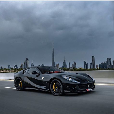 Murdered out Ferrari 812😈 Photo vi Moto Ducati, 812 Superfast, Ferrari 812 Superfast, F12 Berlinetta, Ferrari 812, Fast Sports Cars, Ferrari Laferrari, Exotic Sports Cars, Ferrari Car