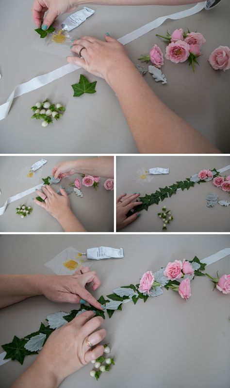 How To Make Flower Head Crowns, Diy Fairies, Making Flower Crowns, Flower Crown Tutorial, Woodland Fairy Birthday, Ballet Hair, Flower Headband Wedding, Rose Flower Arrangements, Wholesale Flowers Wedding