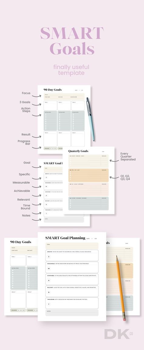 SMART Goal Planner Printable Smart Goal Tracker Productivity Monthly Yearly Goal Setting Plan Long Term 90 Day Goals Spreadsheet Business - Etsy Czech Republic Goal Spreadsheet, 90 Day Goals, Yearly Goal Setting, Goal Planner Printable, Yearly Goals, Goal Planner, Goal Tracker, Smart Goals, Goals Planner