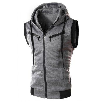 Chaleco Casual, Sweater Vest Mens, Cool Winter, Sleeveless Sweater Vest, Grey Vest, Alan Walker, Hooded Vest, Cooler Look, Vests Mens