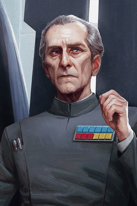 Grand Moff Tarkin Art, Grand Moff Tarkin, Imperial Officer, Star Wars Painting, Peter Cushing, Star Wars Sith, Art Time, Episode Vii, Star Wars Tattoo