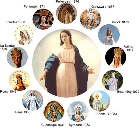 Apparitions of Our Lady Mary Of Guadalupe, Image Of Jesus, Pictures Of Mary, Marian Apparition, Catholic Beliefs, Blessed Mary, Mama Mary, Queen Of Heaven, Catholic Images