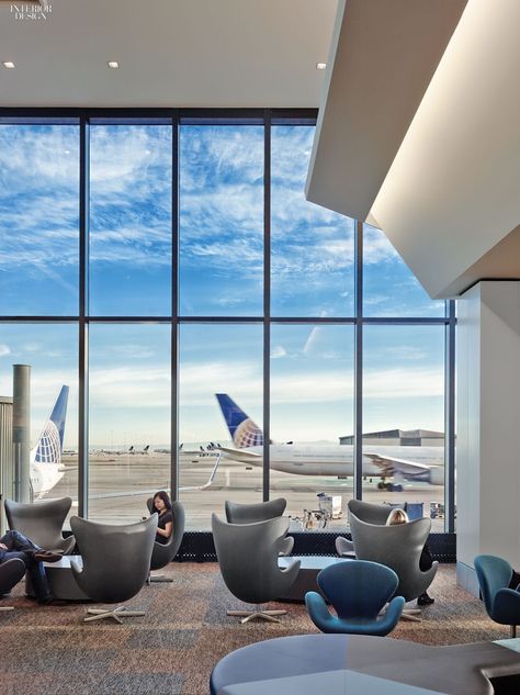 Gensler Redesigns San Francisco International Airport Airport Vip Lounge, San Francisco Airport, San Francisco International Airport, Lounge Interiors, Airport Terminal, Airport Design, Airport Lounge, Vip Lounge, Airports Terminal