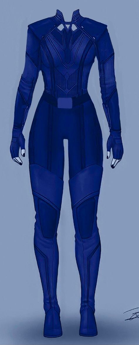 Blue Female Superhero Suit, Navy Blue Superhero Suit Female, Superhero Suit Design Female Blue, Water Superhero Outfit, Blue Superhero Suit Female, Cool Superhero Suit Designs, Blue Superhero Suit, Superhero Suit Design Female, Superhero Outfits Design