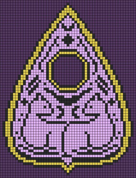 Moon Perler Bead Pattern, Pixel Art Pattern Witchy, Pixel Art Pattern Tarot, Alpha Pattern Tarot Card, Ouija Board Cross Stitch Pattern, Witchy Alpha Pattern, Ouija Board Alpha Pattern, Geeky Cross Stitch Patterns, Pony Bead Projects