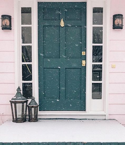 Heather Mount (@heathermount) • Instagram photos and videos Best Oysters, Door Knocker, Ocean Lover, Door Knockers, Exterior Colors, Exterior Paint, Brass Finish, Door Hardware, Color Combos