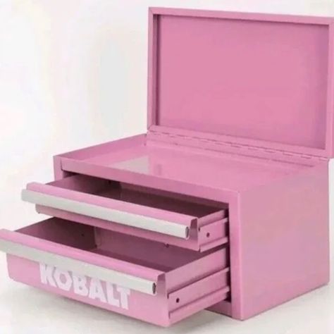 2 Drawer Metal Tool Box Top Flips Open For Extra Storage Color: Pink Glossy Finish Special 25th Anniversary Edition Aluminum Drawer Trim Perfect For Makeup, Tools, Arts And Crafts, Jewelry Or Hair Accessories Would Make A Great Gift Or Just Spoil Yourself Condition: Very Good Condition Never Used Just Stored In Closet No Box Comes From A Smoke Free And Pet Free Home Measurements: 10.83” X 5.91”X 5.91” All Measurements Are Approximate Style Tags: Jewelry, Storage, Cute, Makeup Organizer, Summer, Metal Tool Box, Box Tops, Spoil Yourself, Pink Mini, Extra Storage, 25th Anniversary, Makeup Organization, Tool Box, Jewelry Organization