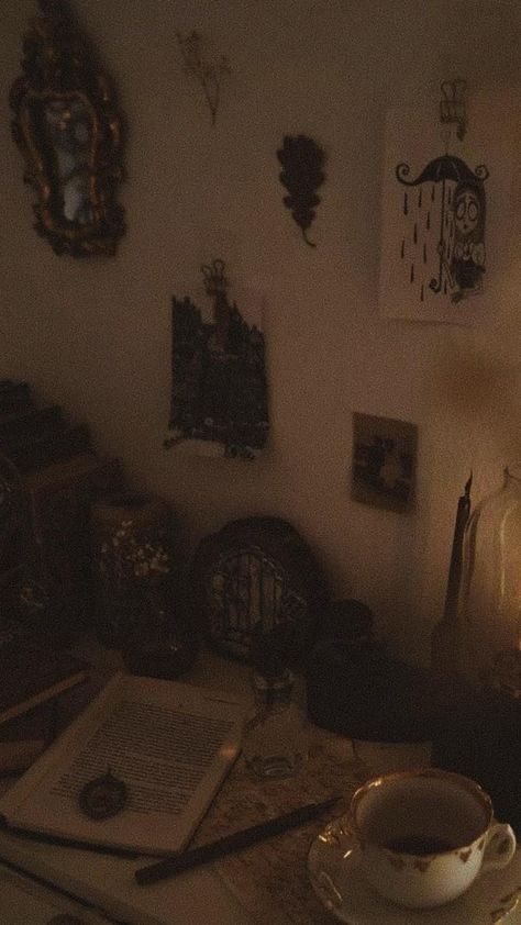 Brown Aesthetic Dark, Dark And Cozy, Brown Aesthetics, Aesthetic Gray, Academia Room, His Dark Materials, Brown Walls, Gray Aesthetic, Dark Academia Aesthetic