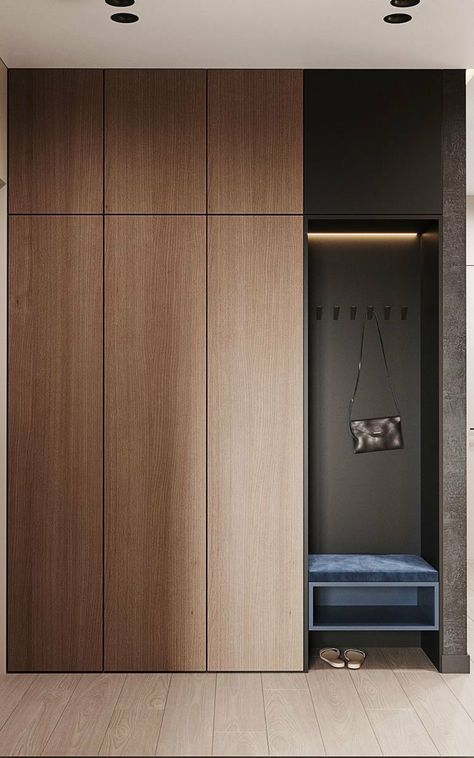 Hall Wardrobe, Vstupná Hala, Entrance Furniture, Wardrobe Door Designs, Home Hall Design, Bedroom Cupboard Designs, Wardrobe Interior Design, Room Book, Foyer Design