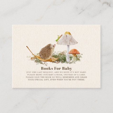 Butterfly Enclosure, Books For Baby Shower, November Baby Shower, Baby Shower Gift Favors, Butterfly Books, Baby Shower Woodland Theme, A Hedgehog, Nature Baby Shower, Butterfly Baby Shower