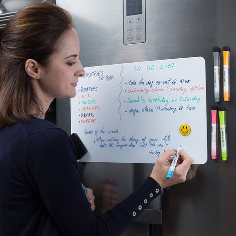 Magnetic whiteboard for fridge Schedule Notes, Whiteboard Messages, Whiteboard Sticker, Magnetic Whiteboard, Whiteboard Marker, Refrigerator Sticker, Magnetic White Board, House Office, Magnetic Board