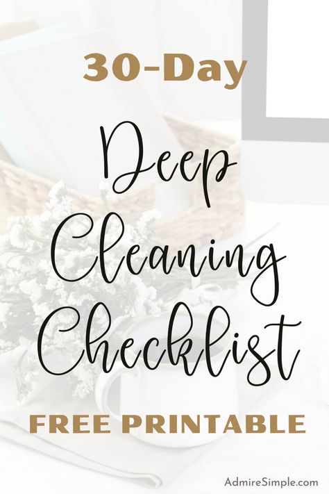 Cleaning tips and house cleaning schedule. Join our 30-Day Spring Cleaning Challenge with a free printable deep house cleaning checklist. With the spring cleaning schedule list, you can deep clean and organize the entire home room-by-room without feeling overwhelmed. Deep House Cleaning, Home Cleaning Schedule Printable, Deep Cleaning Lists, Deep Cleaning House Checklist, Spring Cleaning Schedules, Deep Cleaning Schedule, Free Printable Cleaning Schedule, House Cleaning Schedule, Easy Cleaning Schedule