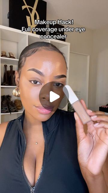 Germany Limehouse on Instagram: "MAKEUP HACK! Full coverage concealer 😳 All products used are linked in my bio 🫶🏾 #makeup #makeuphack #makeuptutorial #makeuptips #makeuptipsforbeginners #makeupforbeginners #concealer #fullcoveragemakeup #makeupideas #roseinc" Full Face Of Concealer, How To Apply Concealer For Beginners, How To Apply Concealer For Dark Circles, How To Use Concealer For Beginners, How To Use Concealer, Concealer Only Makeup Look, Where To Put Concealer, Creaseless Concealer Tips, How To Get Your Concealer To Not Crease