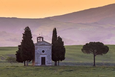 Italian Chapel, Siena Tuscany, Italy April, Cafe Menu, Tuscany Italy, Menu Template, Morning Light, The Hills, Siena