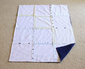 Make an easy baby quilt out of receiving blankets! Receiving Blanket Quilt, Flannel Scraps, Receiving Blankets Diy, Homemade Baby Blankets, Easy Baby Quilt, How To Sew Baby Blanket, Baby Quilts To Make, Blankets Diy, Diy Baby Blanket