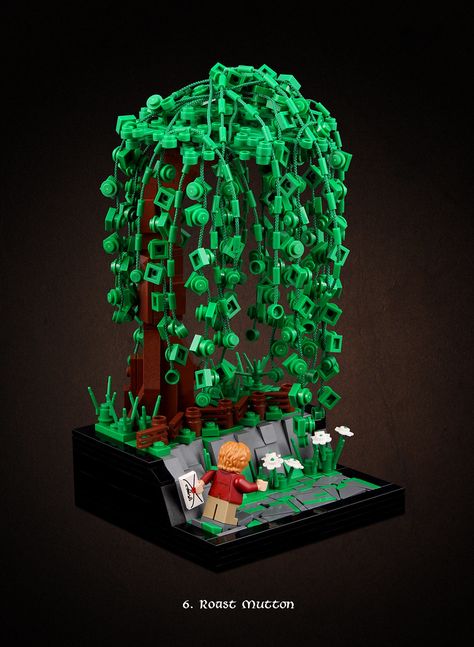 Lego Trees, Lego Plants, Library Makerspace, Lego Design Ideas, Lego Hobbit, Lego Tree, Lego Village, Lego Techniques, Lego Halloween