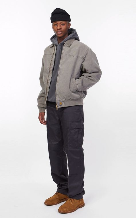 Mens Carhartt Jacket Outfit, Carhartt Santa Fe Jacket Outfit, Carhartt Santa Fe Jacket, Mens Carhartt Jacket, Carhartt Jacket Outfit, Carhartt Jacket, Fade To Black, Teenage Boys, Style Ideas