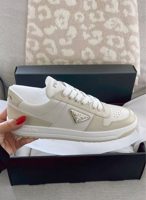 Ashley’s new sneakers! #LTKshoecrush#LTKSeasonal#LTKFind Prada Sneakers Women Outfit, Prada Sneakers Outfit, Prada Sneakers Women, Expensive Sneakers, Sneakers Aesthetic, Clothing Finds, Sneaker Outfits Women, Prada Sneakers, Logo Sport