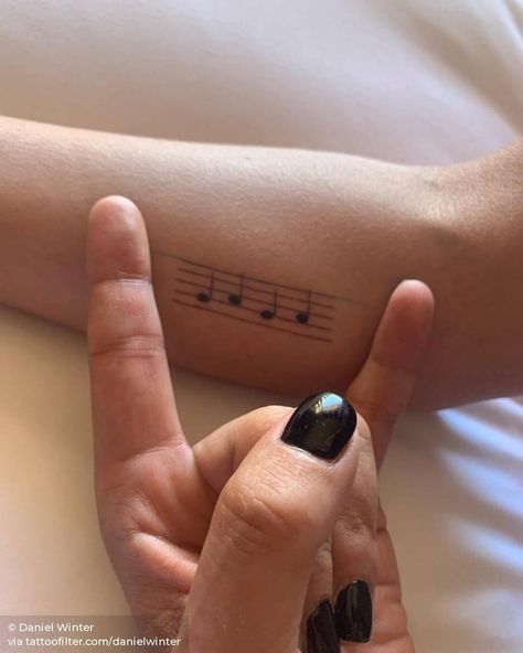 Music Staff Tattoo, Lady Gaga Tattoo, Tiny Finger Tattoos, Tiny Tattoos For Women, Small Finger Tattoos, Finger Tattoo Designs, Small Tattoos With Meaning, Note Tattoo, Latest Tattoos