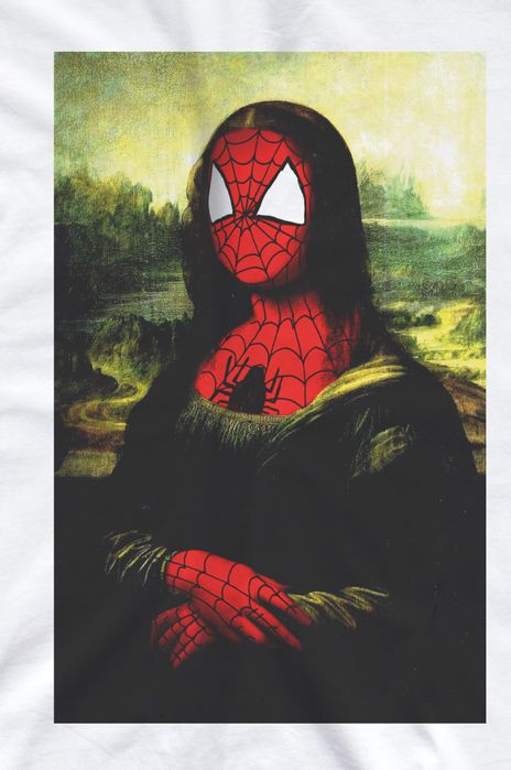 Lisa Spiderman, Mona Lisa Drawing, Lord Nermal, Mona Lisa Parody, American Gothic, Art Parody, Collage Design, Art Inspiration Painting, Old Art