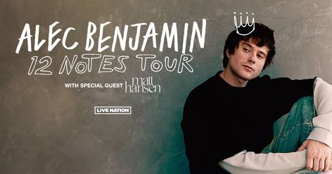 Alec Benjamin Announces '12 Notes' Tour Check more at https://syakaihoken-web.com/alec-benjamin-announces-12-notes-tour/ Alex Benjamin Album Cover, 12 Notes Alec Benjamin, Alec Benjamin 12 Notes, Alec Benjamin, Song Quotes, Wallpaper Pc, Album Covers, Wall Prints, Entertainment