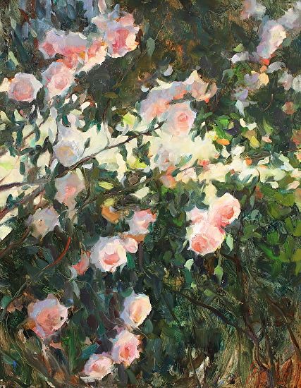 Sculpture Painting, Forest Floor, Climbing Roses, Landscape Drawings, Plein Air Paintings, Rose Painting, Emerging Artists, Impressionism, Contemporary Artists