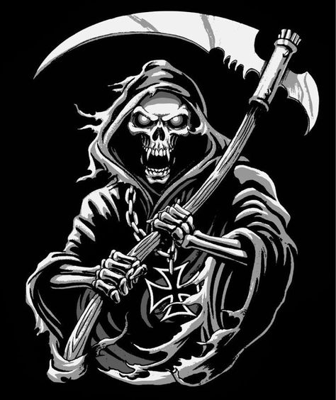 Grim Reaper Drawing, Reaper Drawing, America Flag Wallpaper, Reaper Art, Skeleton Artwork, Grim Reaper Tattoo, Reaper Tattoo, Grim Reaper Art, Skull Pictures